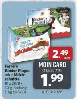 Combi Ferrero Kinder Pingui oder Milchschnitte Angebot