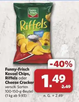 Combi Funny-Frisch Kessel Chips, Riffels oder Cheese Cracker Angebot
