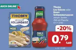 Combi Thomy Les Sauces oder Knorr Schlemmersaucen Angebot