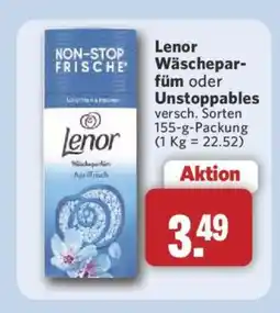 Combi Lenor Wäscheparfüm oder Unstoppables Angebot
