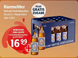 Getränke Hoffmann Karmeliter Hell oder Hell Alkoholfrei Angebot