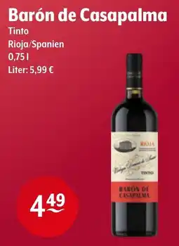 Getränke Hoffmann Barón de Casapalma Tinto Angebot