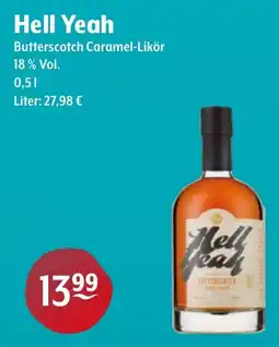 Getränke Hoffmann Hell Yeah Butterscotch Caramel-Likör Angebot