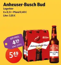 Getränke Hoffmann Anheuser-Busch Bud Lagerbier Angebot