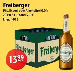 Getränke Hoffmann Freiberger Pils, Export oder Alkoholfrei 0,0% Angebot