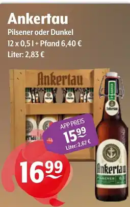 Getränke Hoffmann Ankertau Pilsener oder Dunkel Angebot