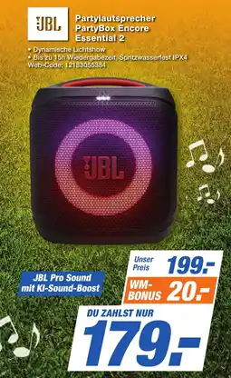 K+B Expert JBL Partylautsprecher PartyBox Encore Essential 2 Angebot
