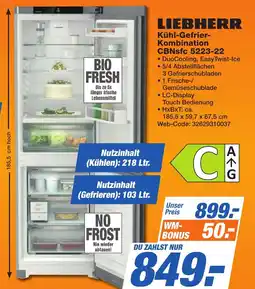 K+B Expert LIEBHERR Kühl-Gefrier- Kombination CBNsfc 5223-22 Angebot