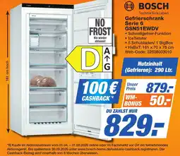K+B Expert BOSCH Gefrierschrank Serie 6 GSN51EWDV Angebot