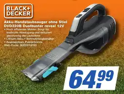 K+B Expert BLACK+ DECKER Akku-Handstaubsauger ohne Stiel DVD320B Dustbuster reveal 12V Angebot