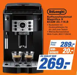 K+B Expert DeLonghi Kaffeevollautomat Magnifica S ECAM 20.116.B Angebot
