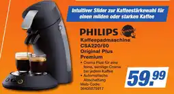 K+B Expert PHILIPS Senseo Kaffeepadmaschine CSA220/60 Original Plus Premium Angebot