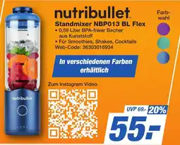 K+B Expert nutribullet Standmixer NBP013 BL Flex Angebot
