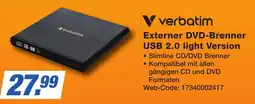 K+B Expert Verbatim Externer DVD-Brenner USB 2.0 light Version Angebot