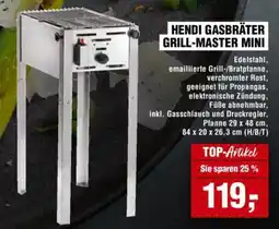 Handelshof HENDI GASBRÄTER GRILL-MASTER MINI Angebot