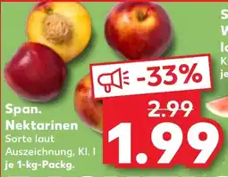 Kaufland Span. Nektarinen Angebot