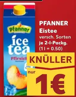 Kaufland PFANNER Eistee Angebot