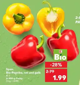 Kaufland Span. Bio-Paprika, rot und gelb Angebot