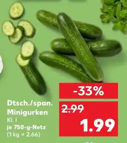 Kaufland Dtsch./span. Minigurken Angebot