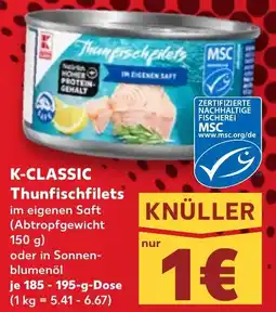 Kaufland K-CLASSIC Thunfischfilets Angebot