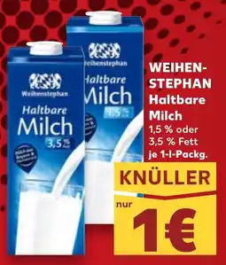 Kaufland Weihenstephan Haltbare Milch Angebot