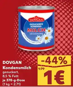 Kaufland DOVGAN Kondensmilch Angebot