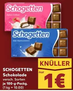 Kaufland Schogetten Schokolade Angebot