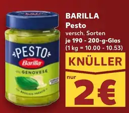 Kaufland BARILLA Pesto Angebot