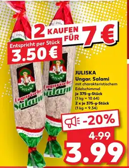 Kaufland JULISKA Ungar. Salami Angebot