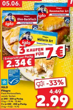 Kaufland IGLO Filegro Angebot