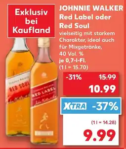 Kaufland JOHNNIE WALKER Red Label oder Red Soul Angebot