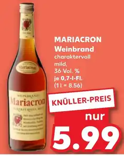Kaufland Mariacros weinbrand Angebot