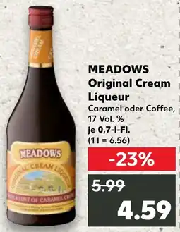 Kaufland MEADOWS Original Cream Liqueur Angebot