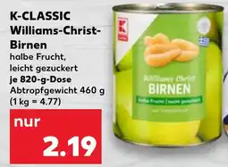 Kaufland K-CLASSIC Williams-Christ Birnen Angebot