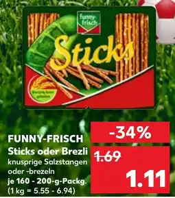 Kaufland FUNNY-FRISCH Sticks oder Brezli Angebot