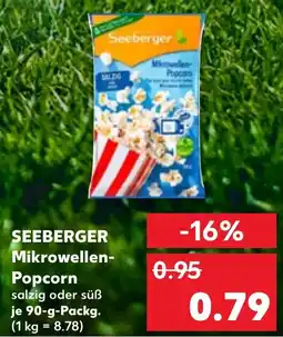Kaufland SEEBERGER Mikrowellen Popcorn Angebot
