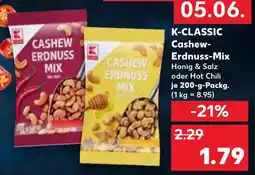Kaufland K-CLASSIC Cashew Erdnuss-Mix Angebot
