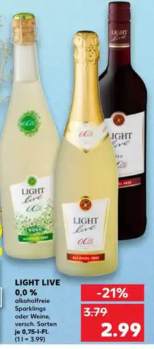 Kaufland Light live 0,0% Angebot