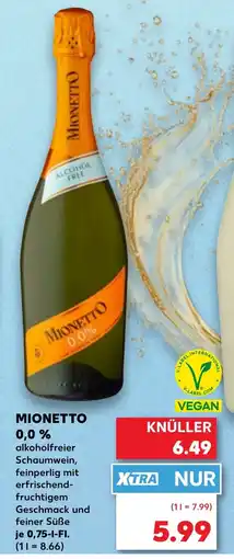 Kaufland Mionetto 0,0% Angebot