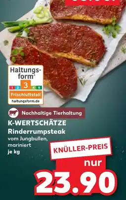 Kaufland K-WERTSCHÄTZE Rinderrumpsteak Angebot