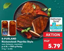 Kaufland K-PURLAND Rückensteak Paprika Style Angebot