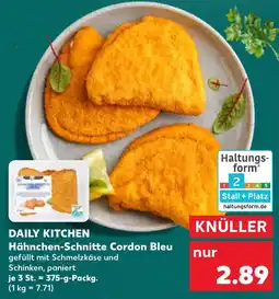 Kaufland DAILY KITCHEN Hähnchen-Schnitte Cordon Bleu Angebot