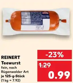 Kaufland REINERT Teewurst Angebot