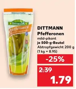 Kaufland DITTMANN Pfefferonen Angebot