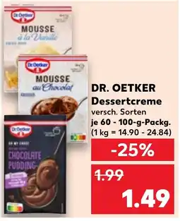 Kaufland DR. OETKER Dessertcreme Angebot