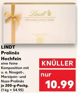 Kaufland LINDT Pralinés Hochfein Angebot