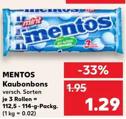 Kaufland MENTOS Kaubonbons Angebot