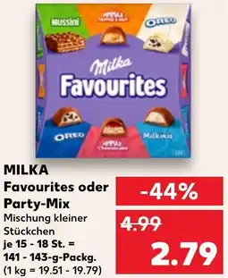 Kaufland Milka Favourites oder Party-Mix Angebot