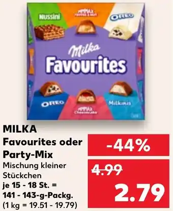 Milka Favourites oder Party-Mix