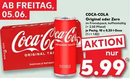 Kaufland Coca-cola original oder zero Angebot